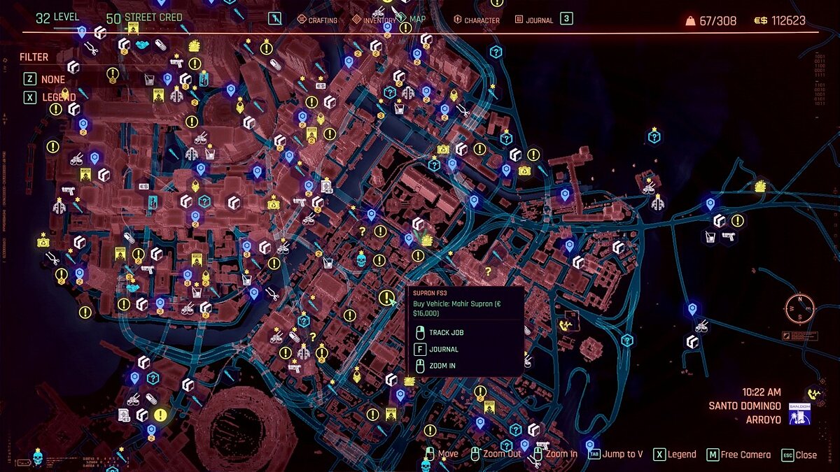 Cyberpunk 2077 — Hiding map markers