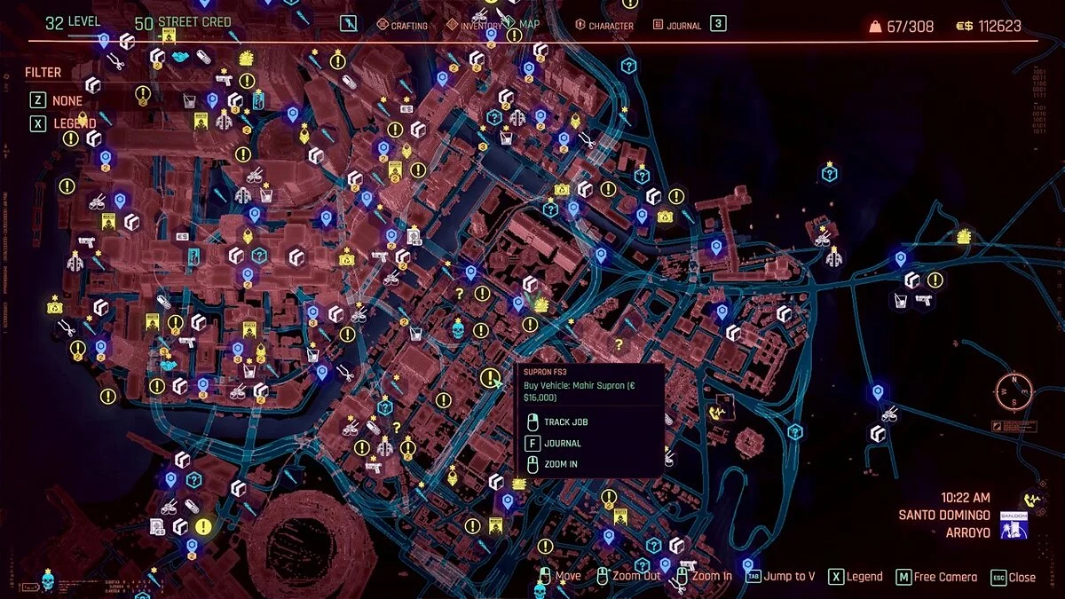 Cyberpunk 2077 — Hiding map markers