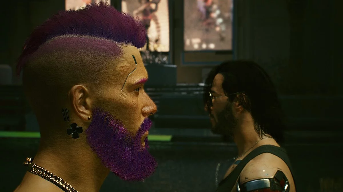 Cyberpunk 2077 — Шрам від кулі на голові