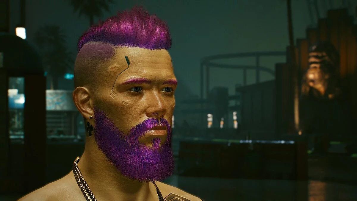 Cyberpunk 2077 — Шрам від кулі на голові