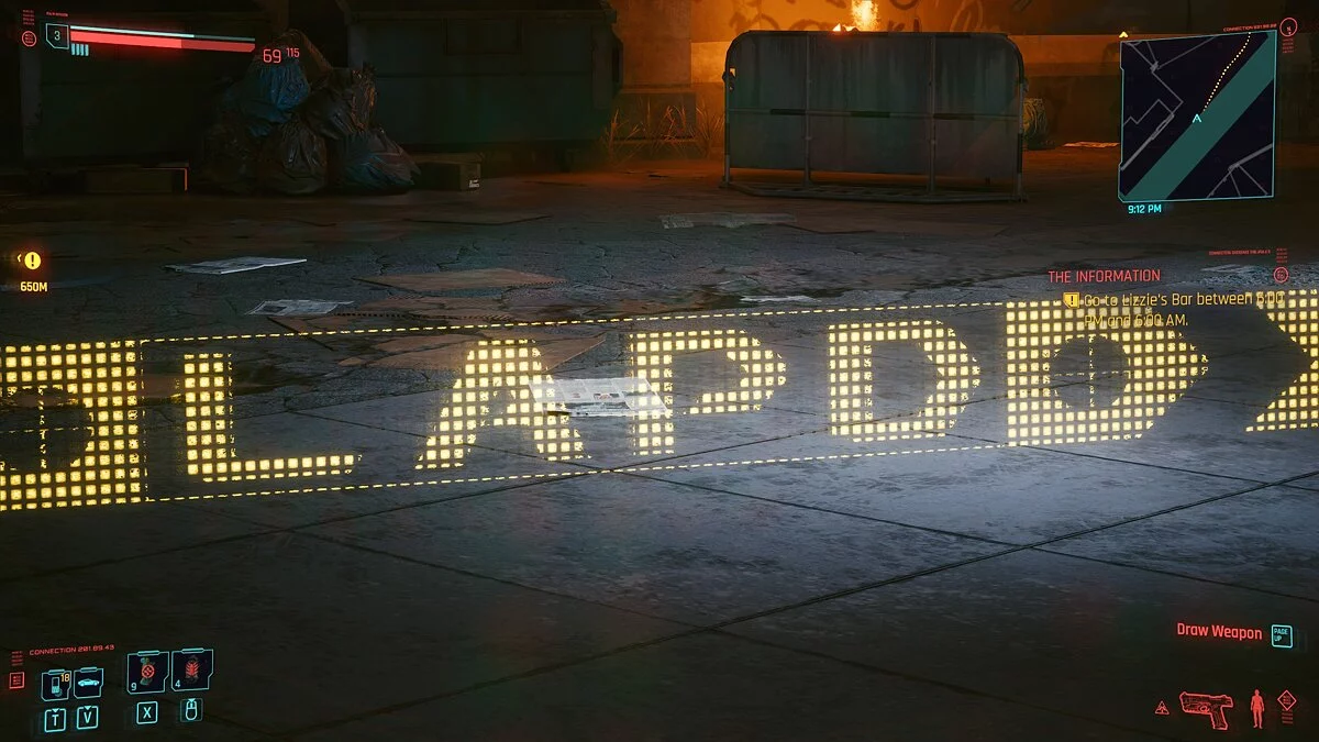 Cyberpunk 2077 — Полицейская лента с голограммой Blade Runner 2077