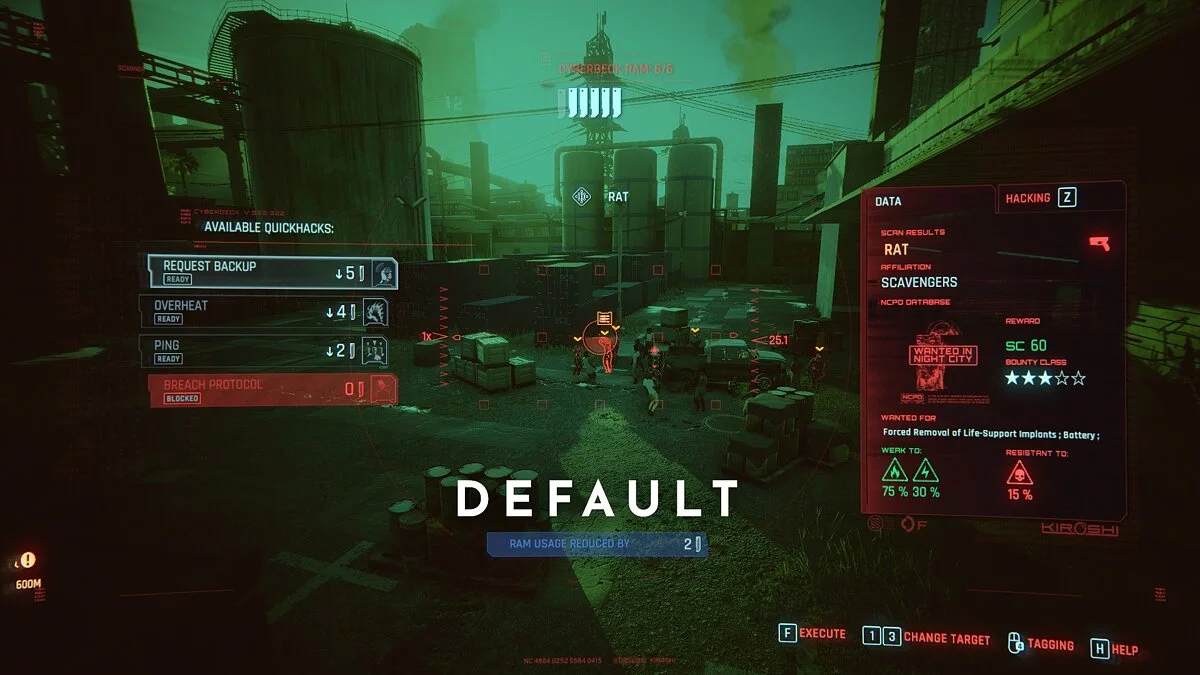 Cyberpunk 2077 — Новый цвет экрана взлома