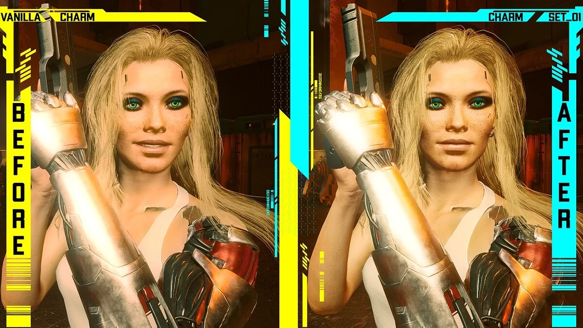 Cyberpunk 2077 — Нові вирази обличчя для дівчат Ві