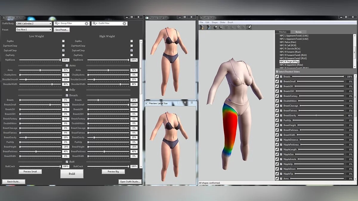 The Elder Scrolls 5: Skyrim Legendary Edition — BodySlide and Outfit Studio - body customization