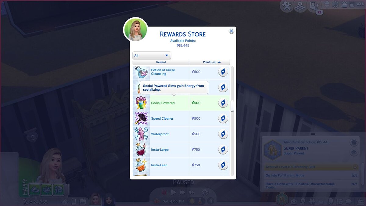 The Sims 4 — Character trait - lives by communication