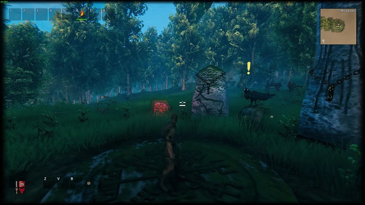 Valheim — Отключение обучающего ворона Хугина