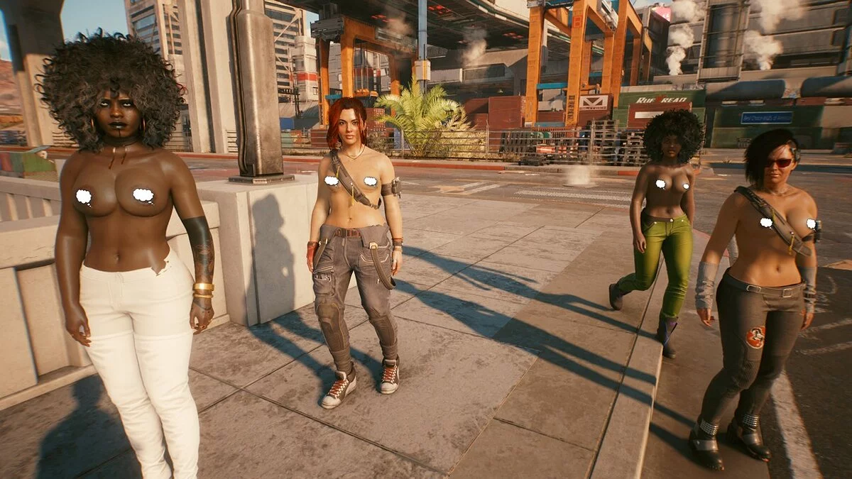 Cyberpunk 2077 — Большие голые девочки