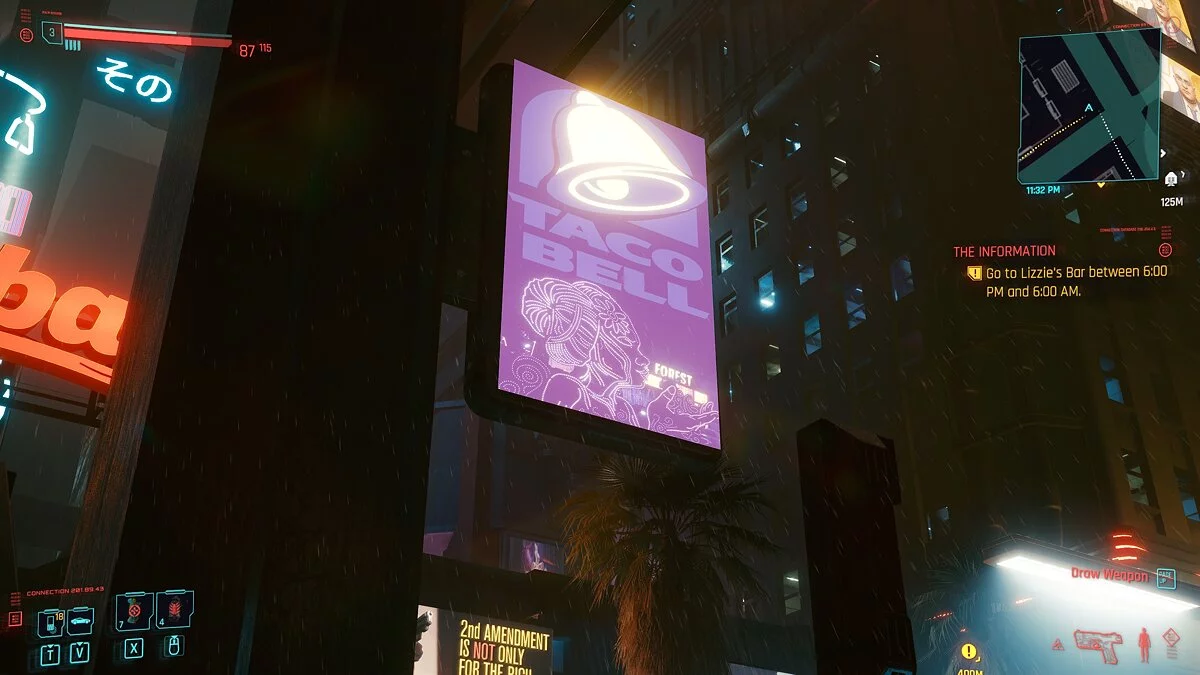 Cyberpunk 2077 — Lluvia realista