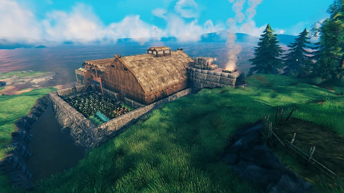 Valheim — Дом у озера