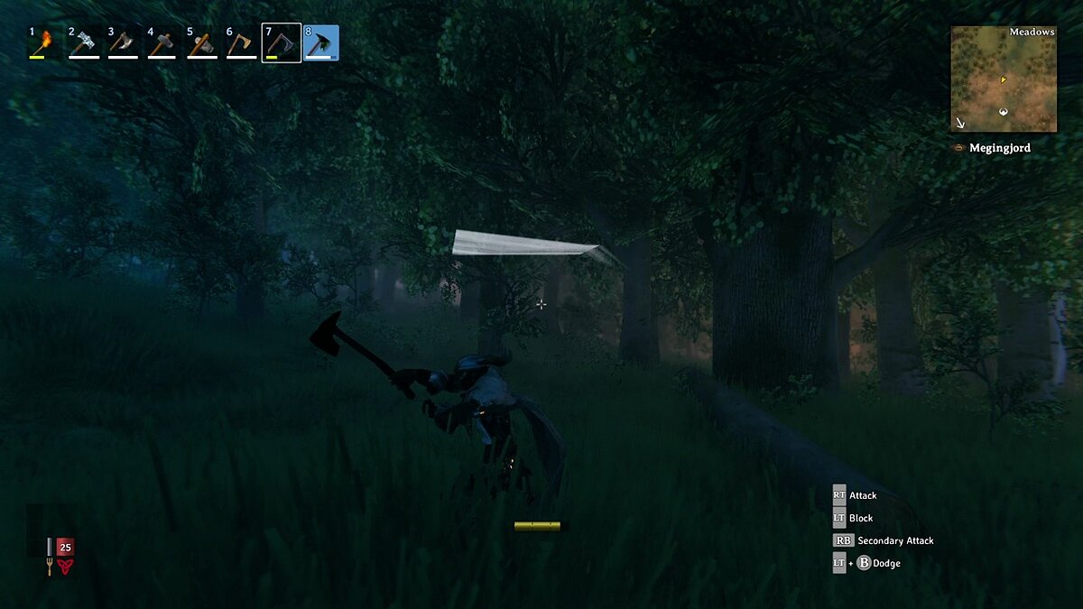 Valheim — Swinging Weapon Attack