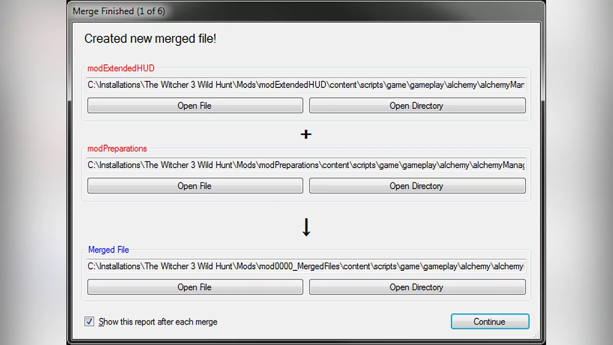 The Witcher 3: Wild Hunt - Complete Edition — Fusión de scripts: resolución de conflictos entre mods