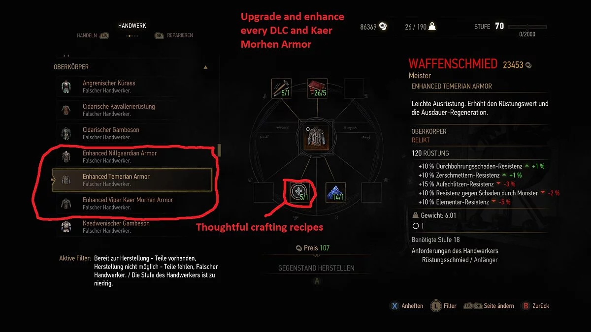 The Witcher 3: Wild Hunt - Complete Edition — Новая система улучшения