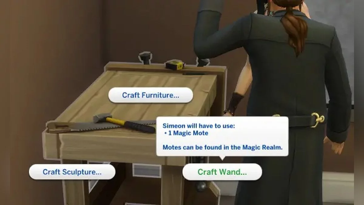 The Sims 4 — DIY magic wands and brooms