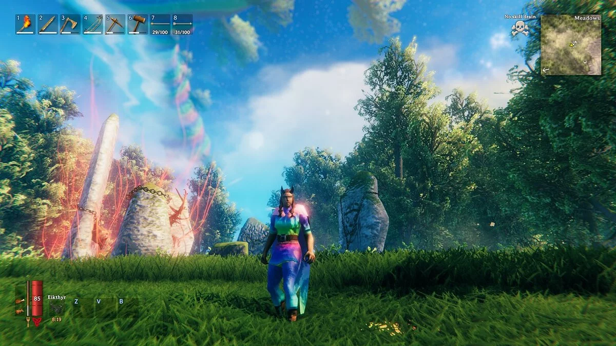 Valheim — Переключатель волос и бороды 