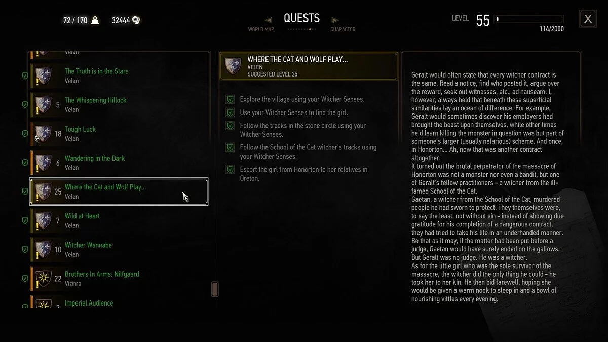 The Witcher 3: Wild Hunt - Complete Edition — Исправления локации квестов в журнале