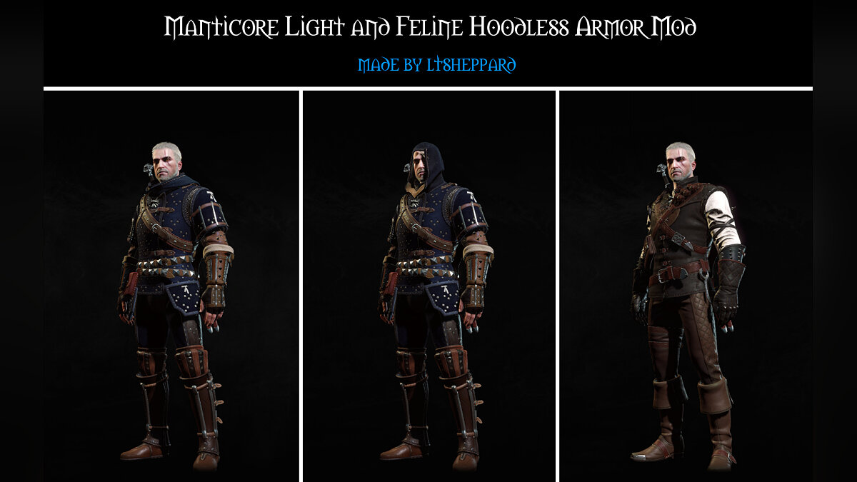 The Witcher 3: Wild Hunt - Complete Edition — Light armor without hood