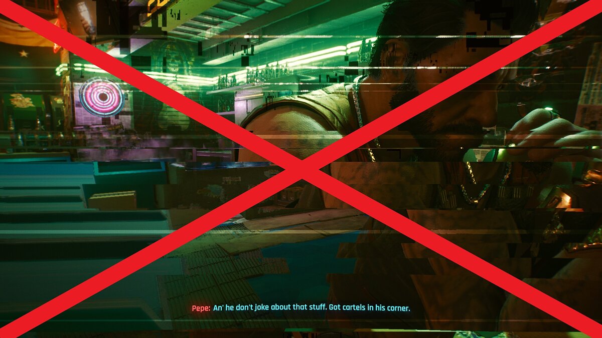 Cyberpunk 2077 — Disabling effects when rewinding