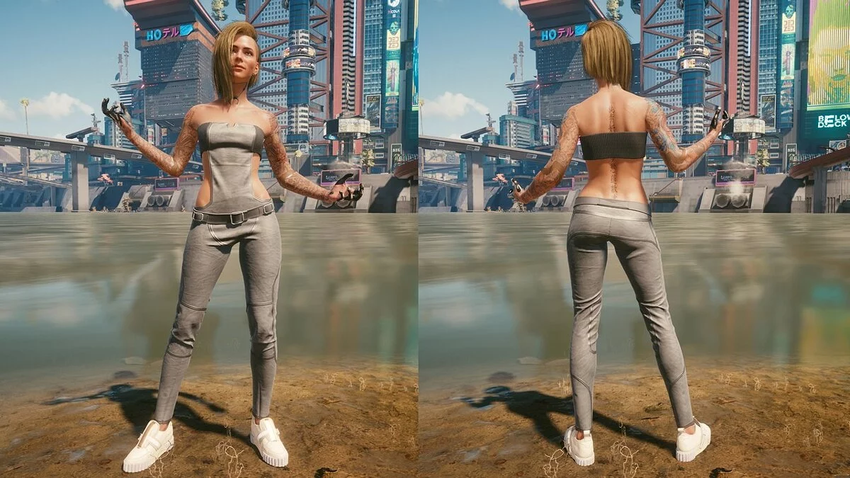 Cyberpunk 2077 — Брюки с широким бюстгальтером