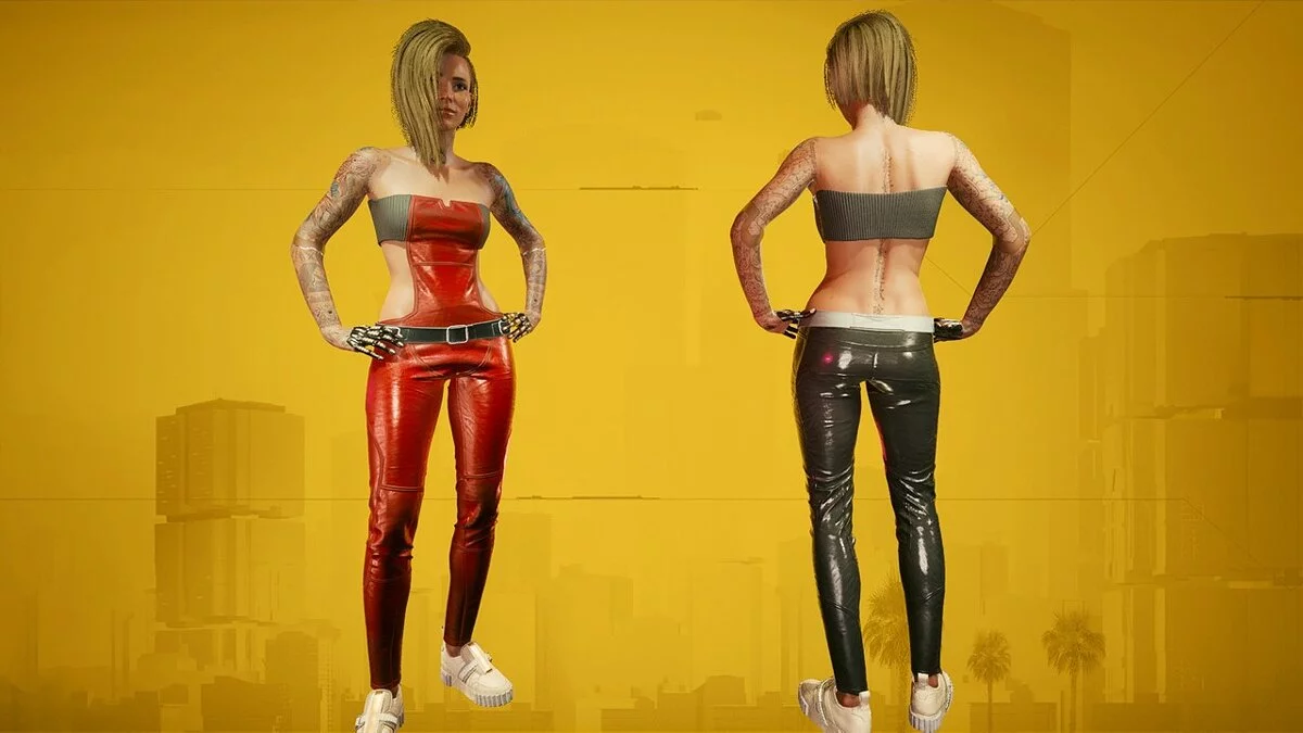 Cyberpunk 2077 — Pantalón ancho sujetador