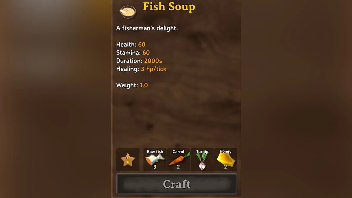 Valheim — Рецепты из рыбы