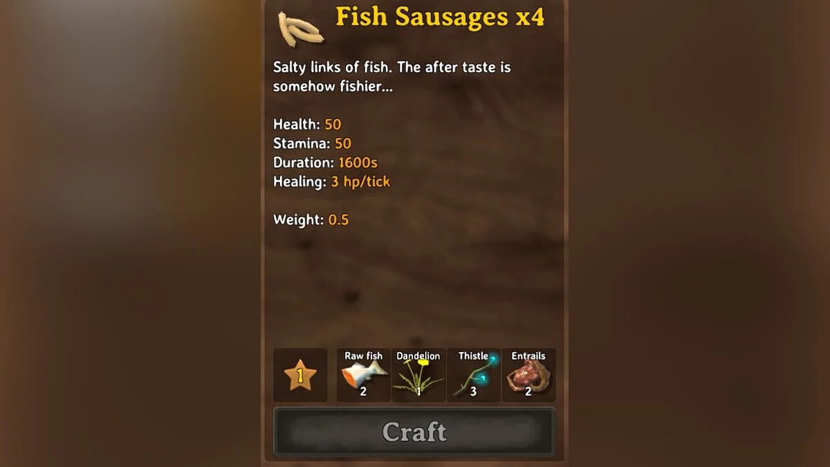 Valheim — Рецепты из рыбы