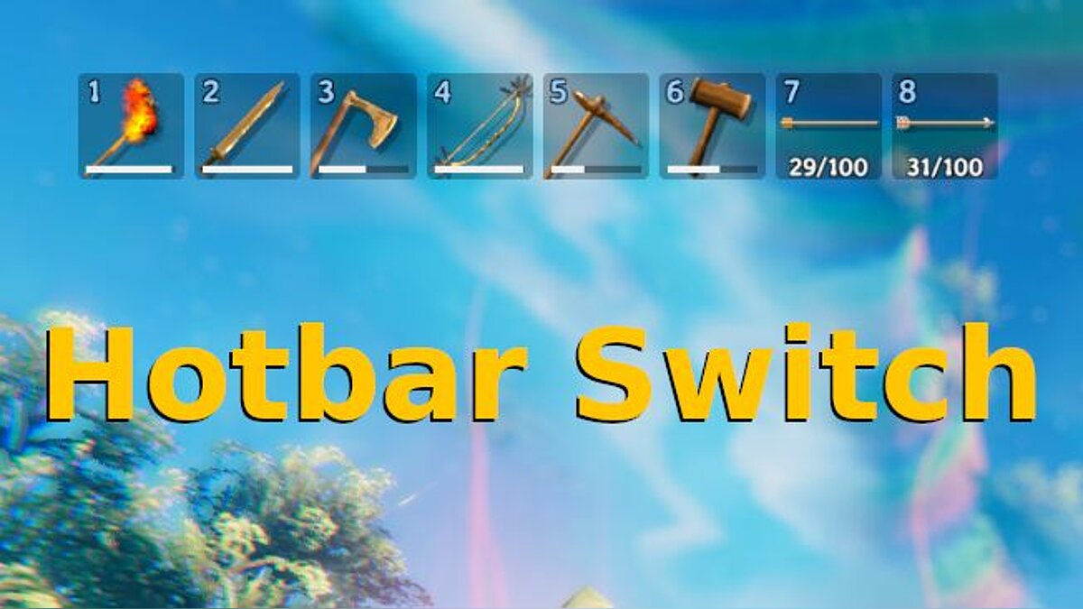 Valheim — Quick Access Toolbar Switch