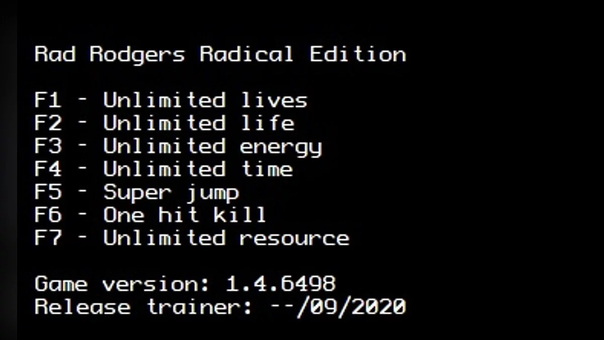 Rad Rodgers - Radical Edition — Trainer (+7) [1.4.6498 (x64)]