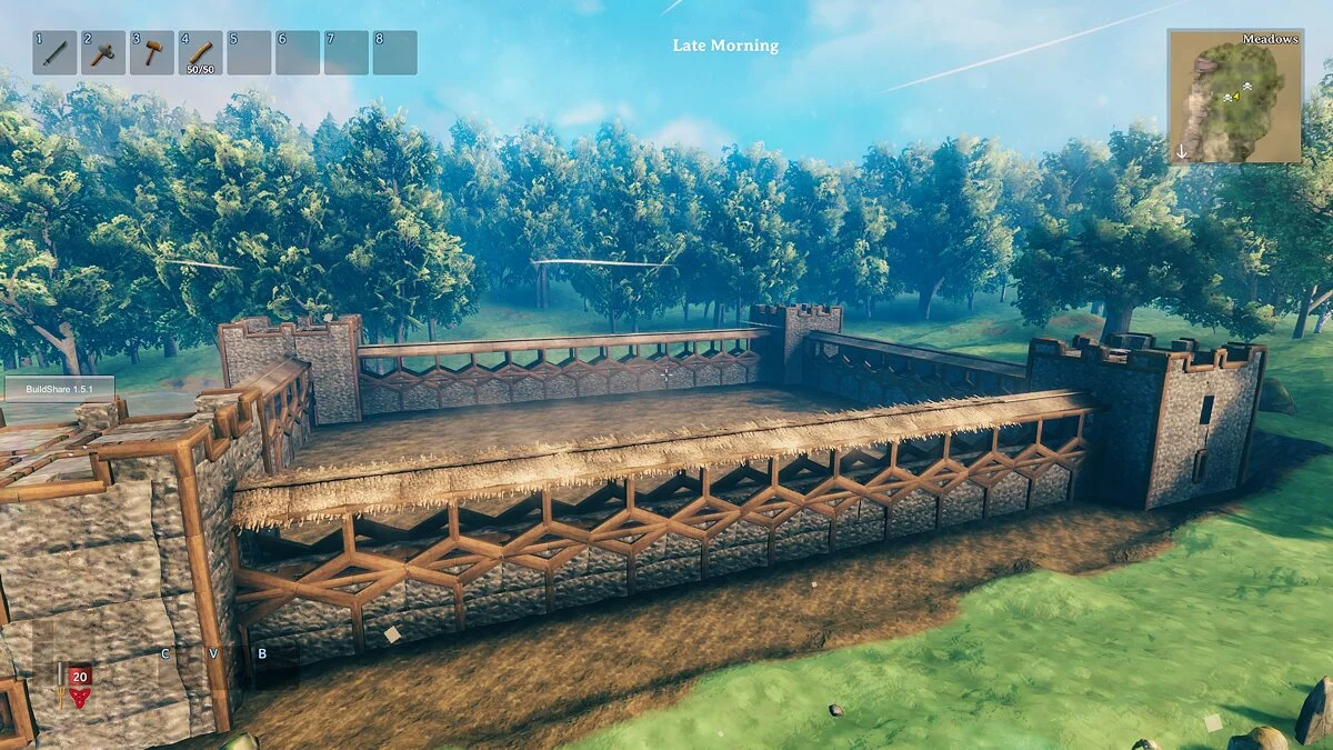 Valheim — Каменная стена