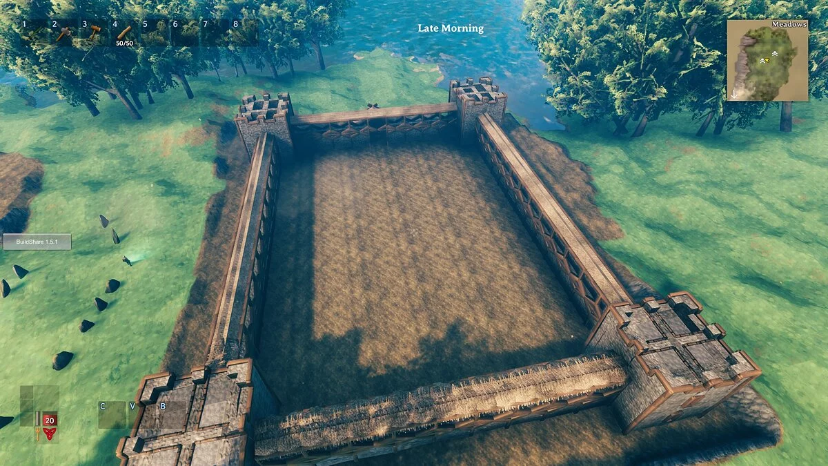 Valheim — Каменная стена