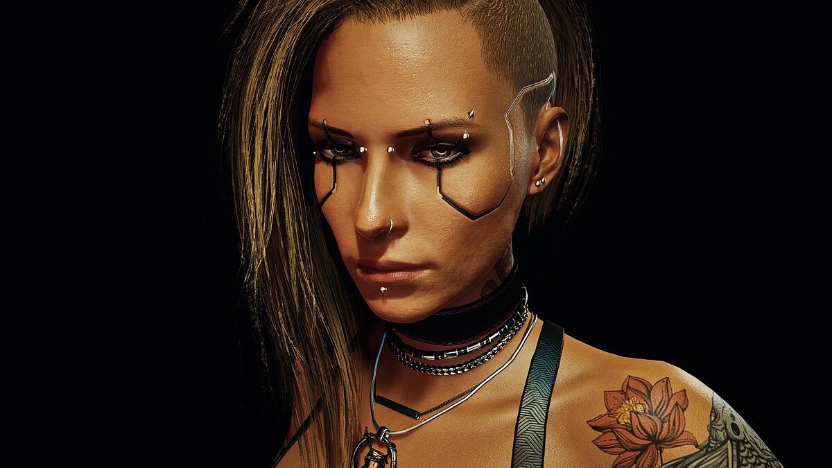 Cyberpunk 2077 — Simple eye makeup