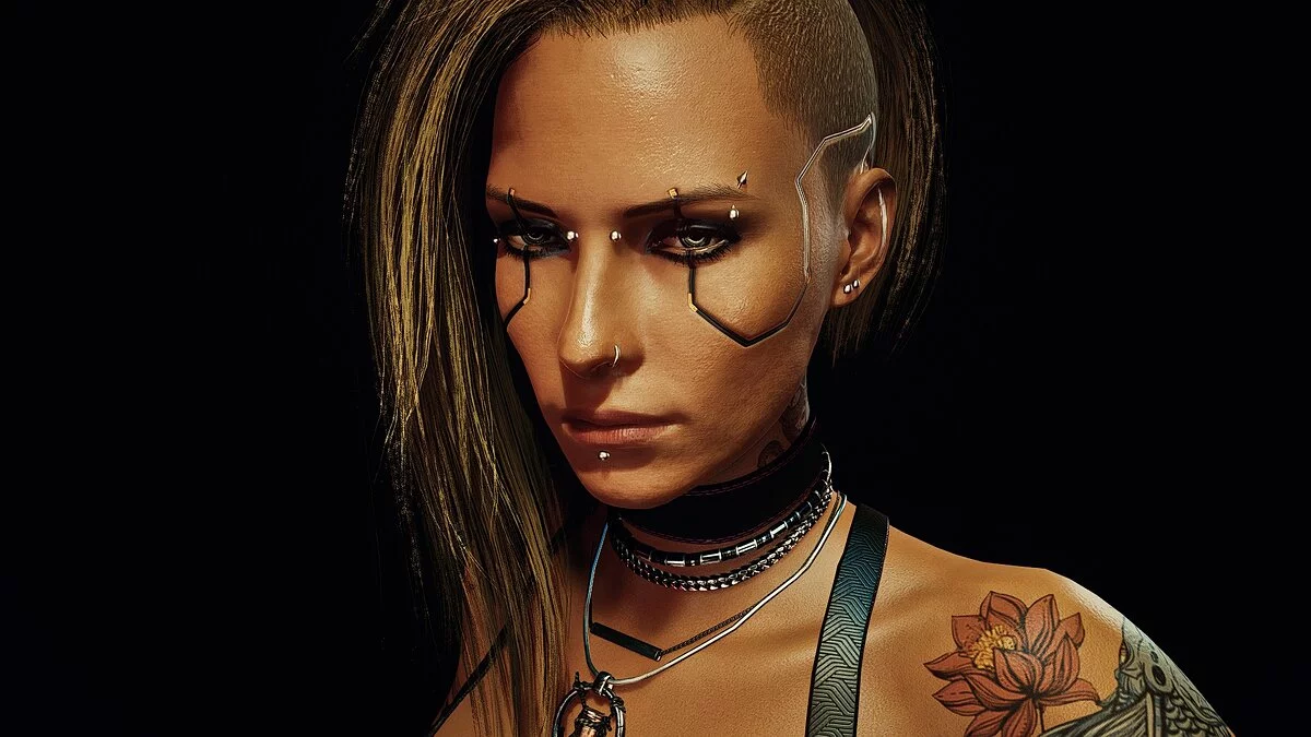 Cyberpunk 2077 — Maquillaje de ojos sencillo