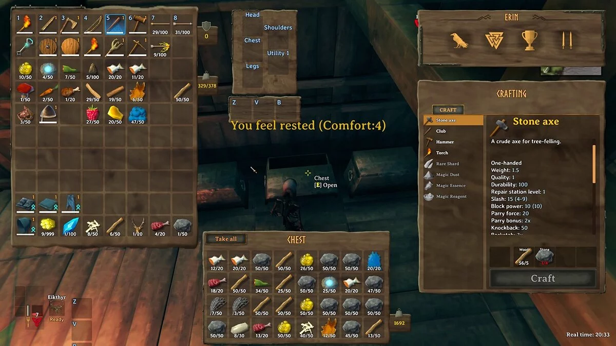 Valheim — Простая сортировка