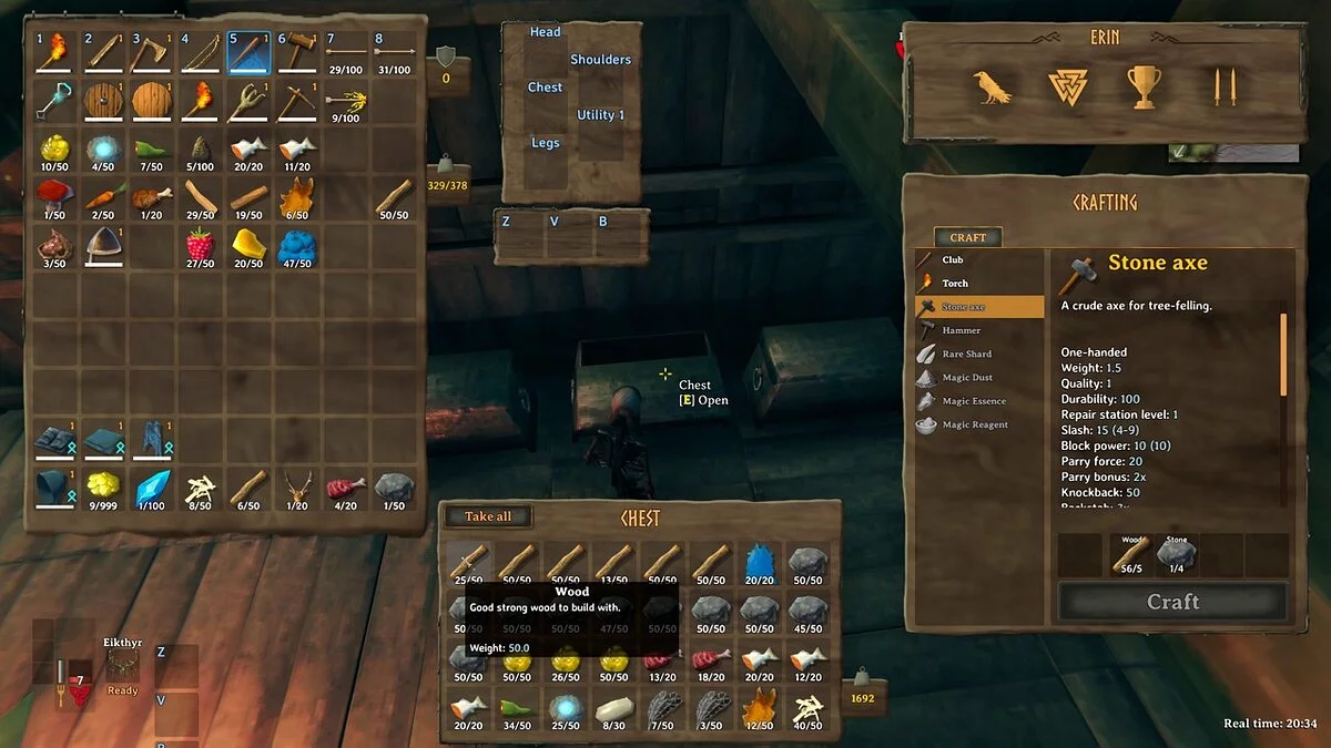 Valheim — Простая сортировка