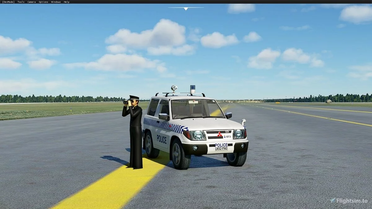 Microsoft Flight Simulator — Керований Mitsubishi PAJERO