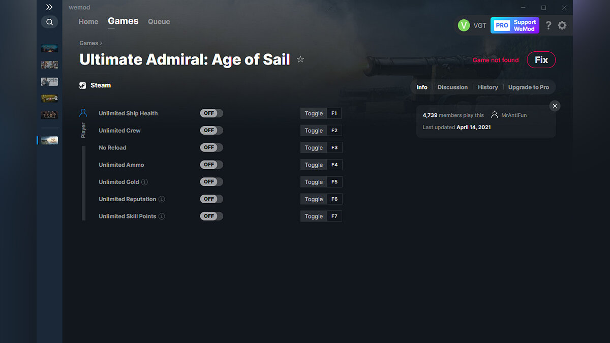 Ultimate Admiral: Age of Sail — Trainer (+7) from 04/14/2021 [WeMod]