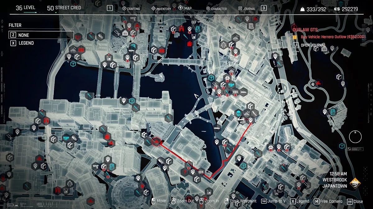 Cyberpunk 2077 — Минимальный белый интерфейс