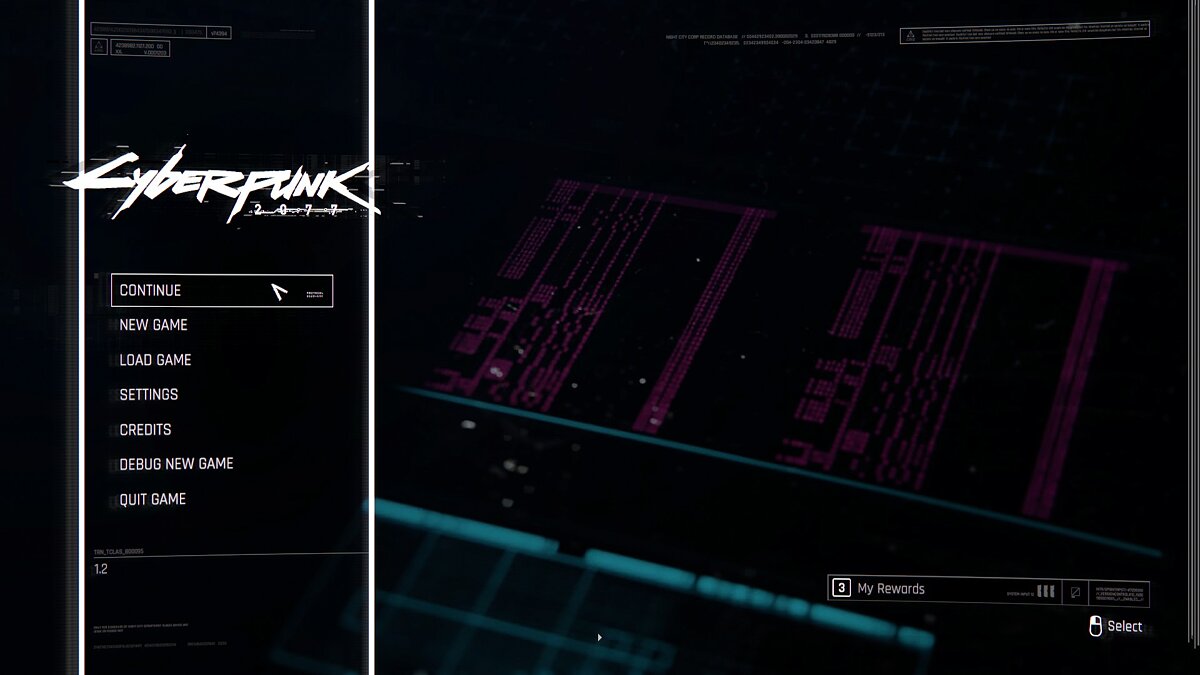 Cyberpunk 2077 — Minimal white interface