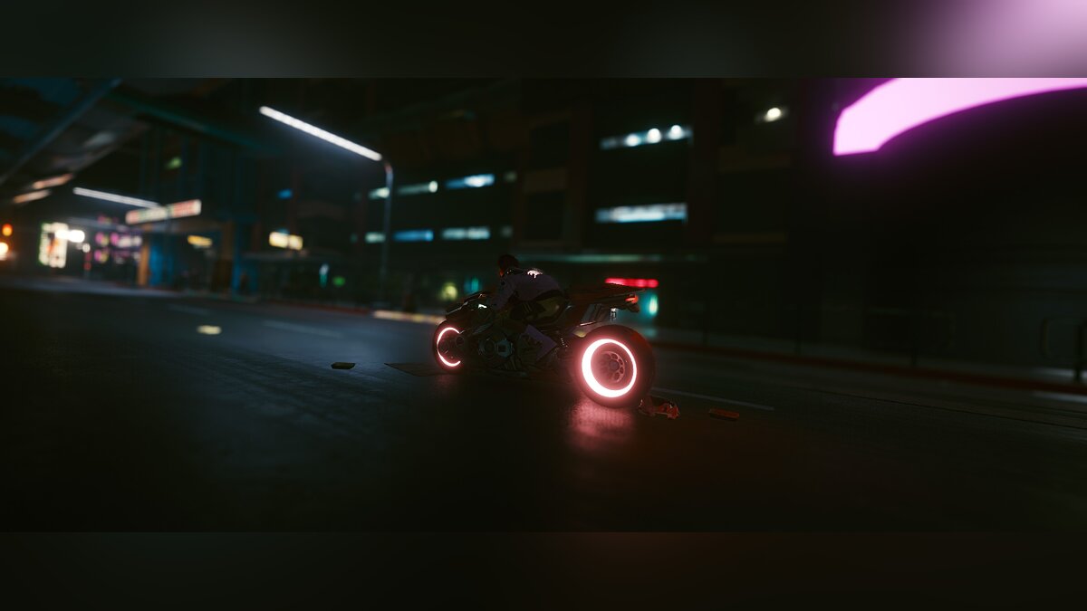 Cyberpunk 2077 — Yaiba Kusanagi - neon wheels