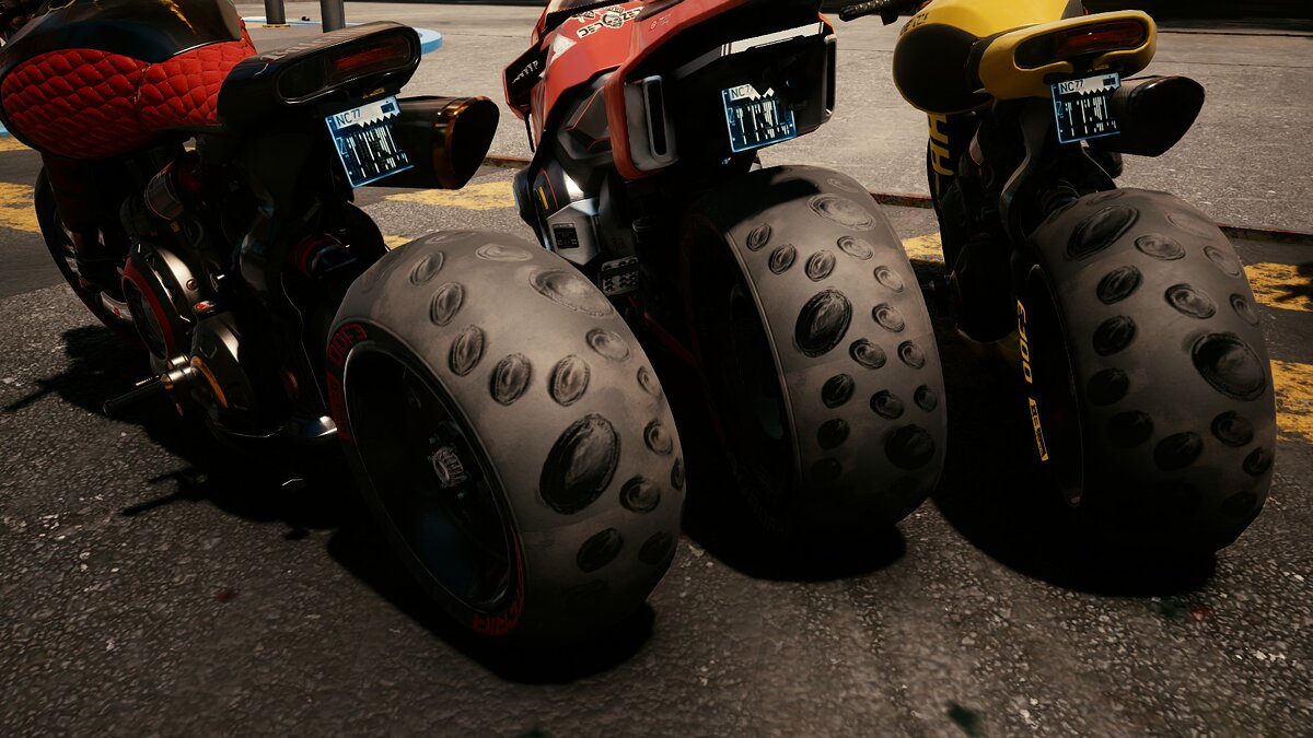 Cyberpunk 2077 — Tires with suction cups