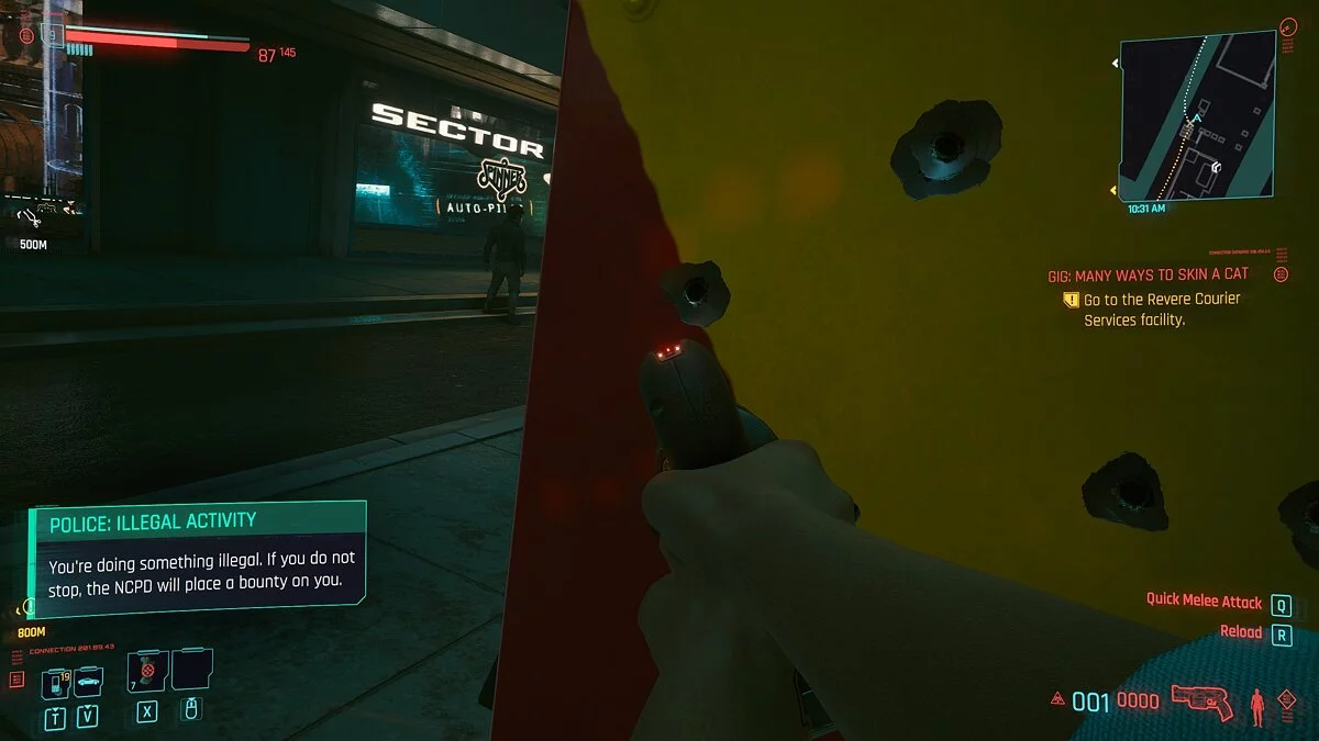 Cyberpunk 2077 — Реалістичні дірки від куль