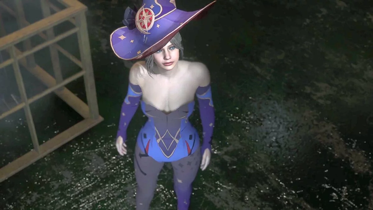 Resident Evil 2 — Мона из игры Genshin Impact