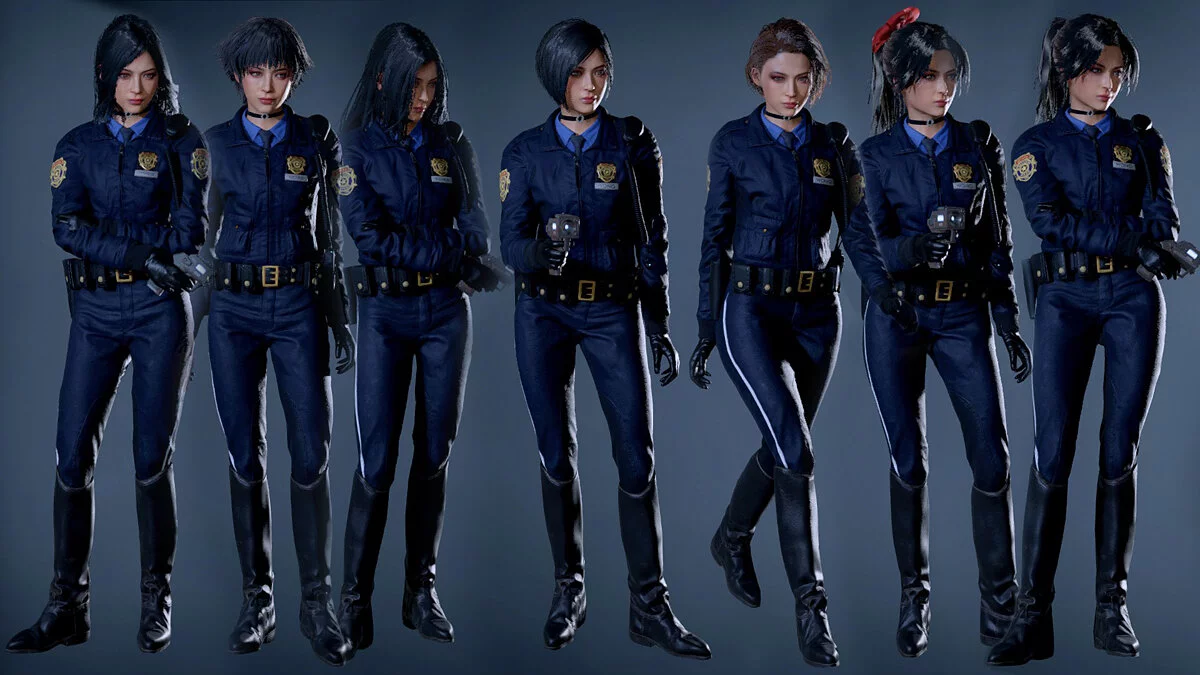 Resident Evil 2 — Ada - motorcycle cop and hairstyle collection