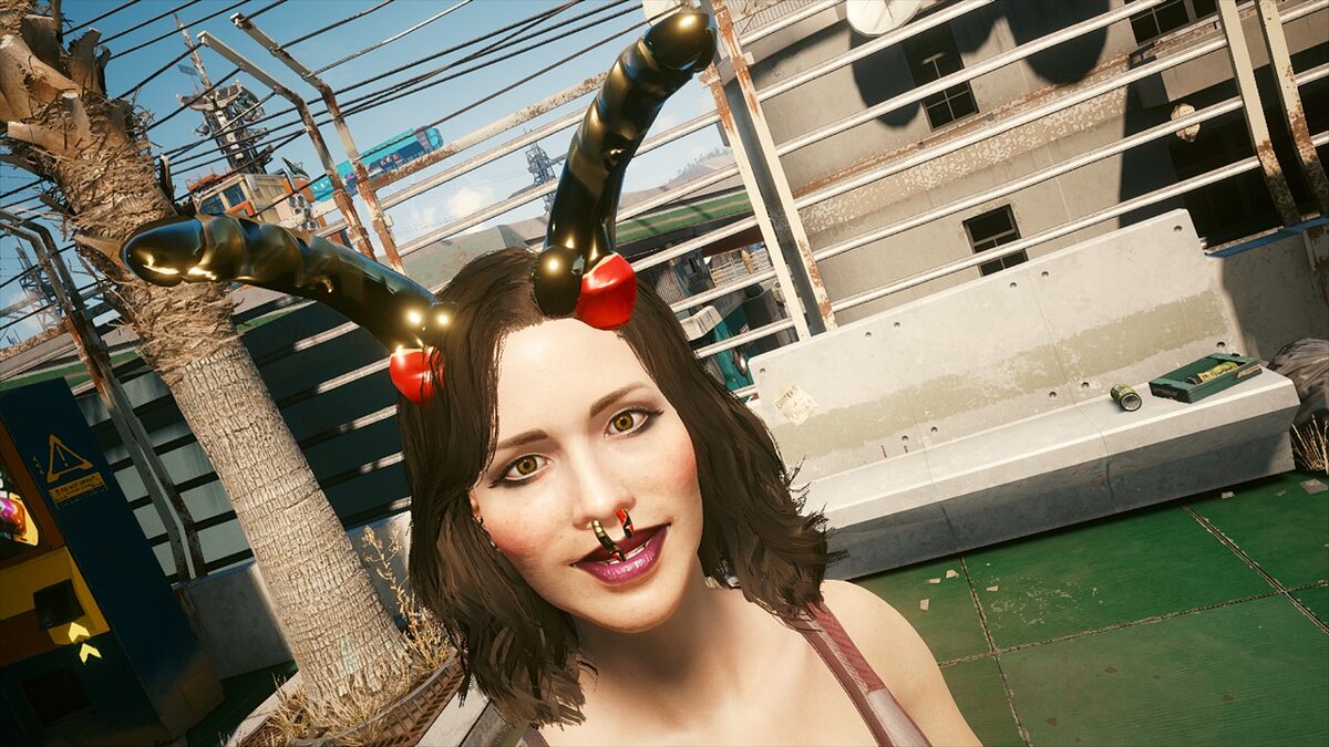 Cyberpunk 2077 — Penis horns