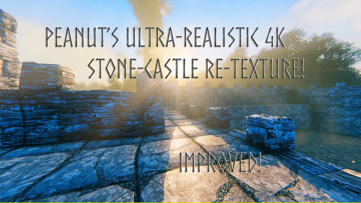 Valheim — Realistic textures of stones and castles