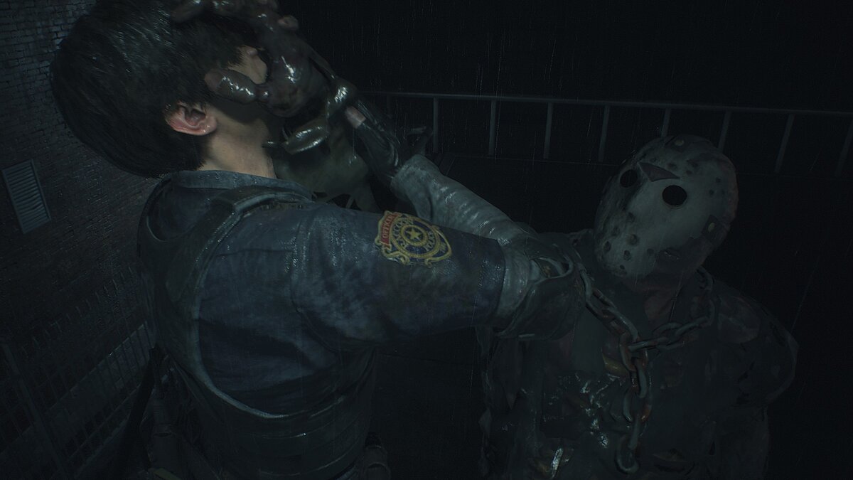 Resident Evil 2 — Jason Voorhees instead of Tyrant