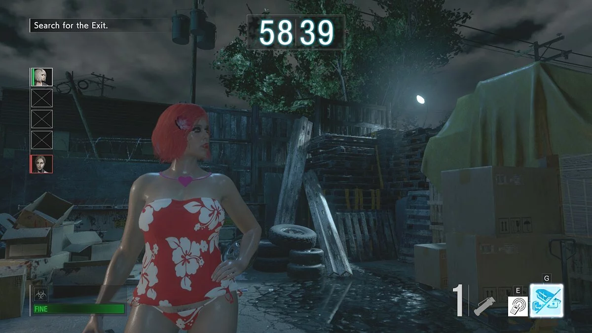 Resident Evil: Resistance — Hawaiian swimsuit for Jen