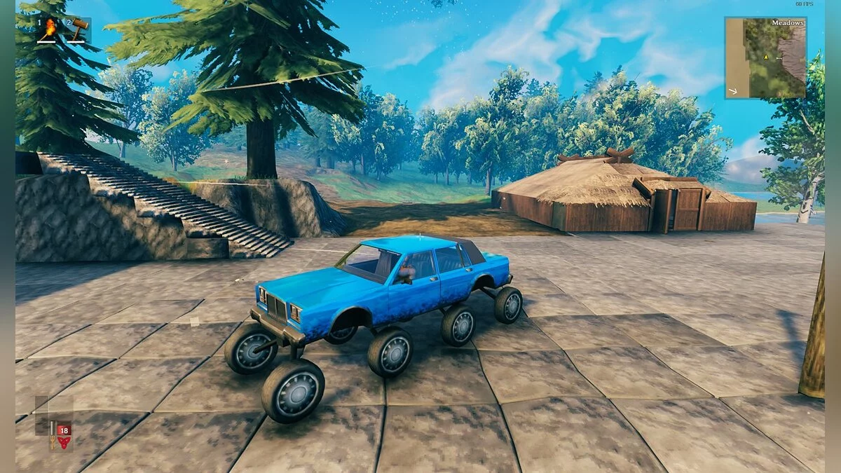 Valheim — Управляемый автомобиль