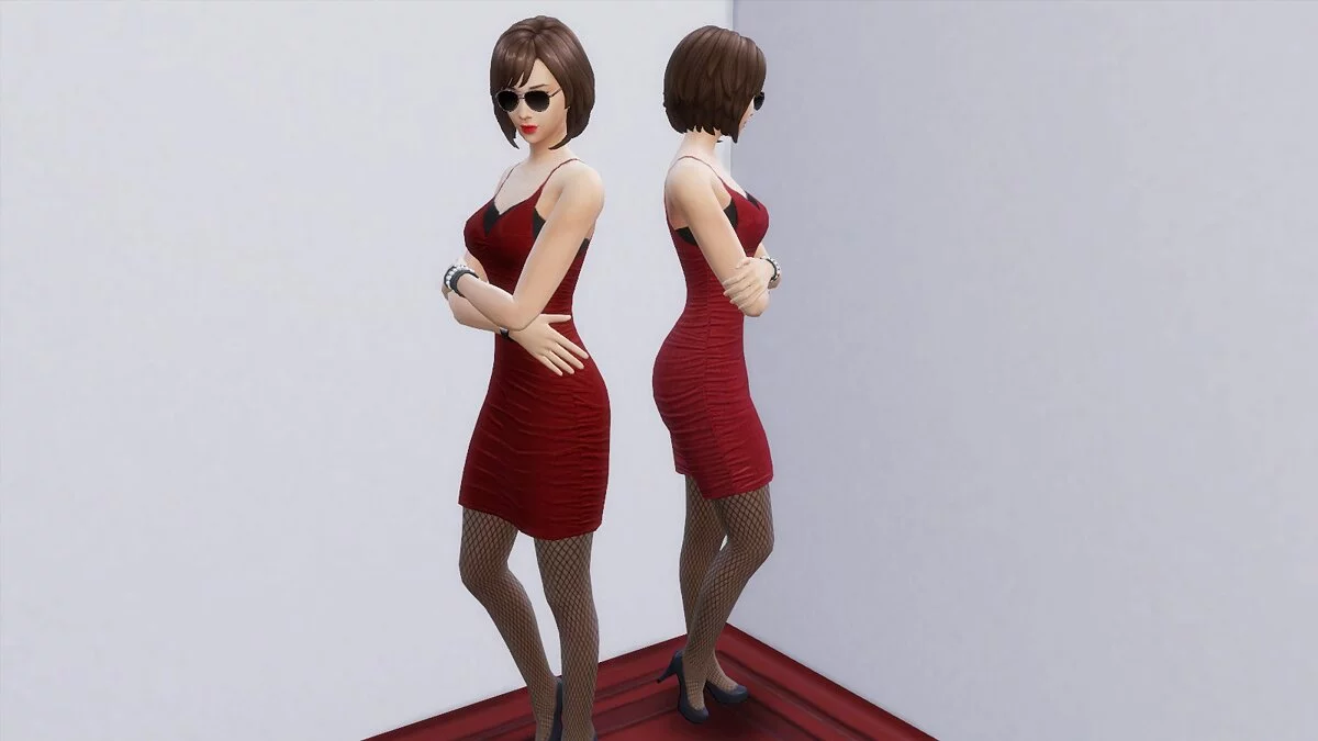 The Sims 4 — Dresses and poses of Ada Wong