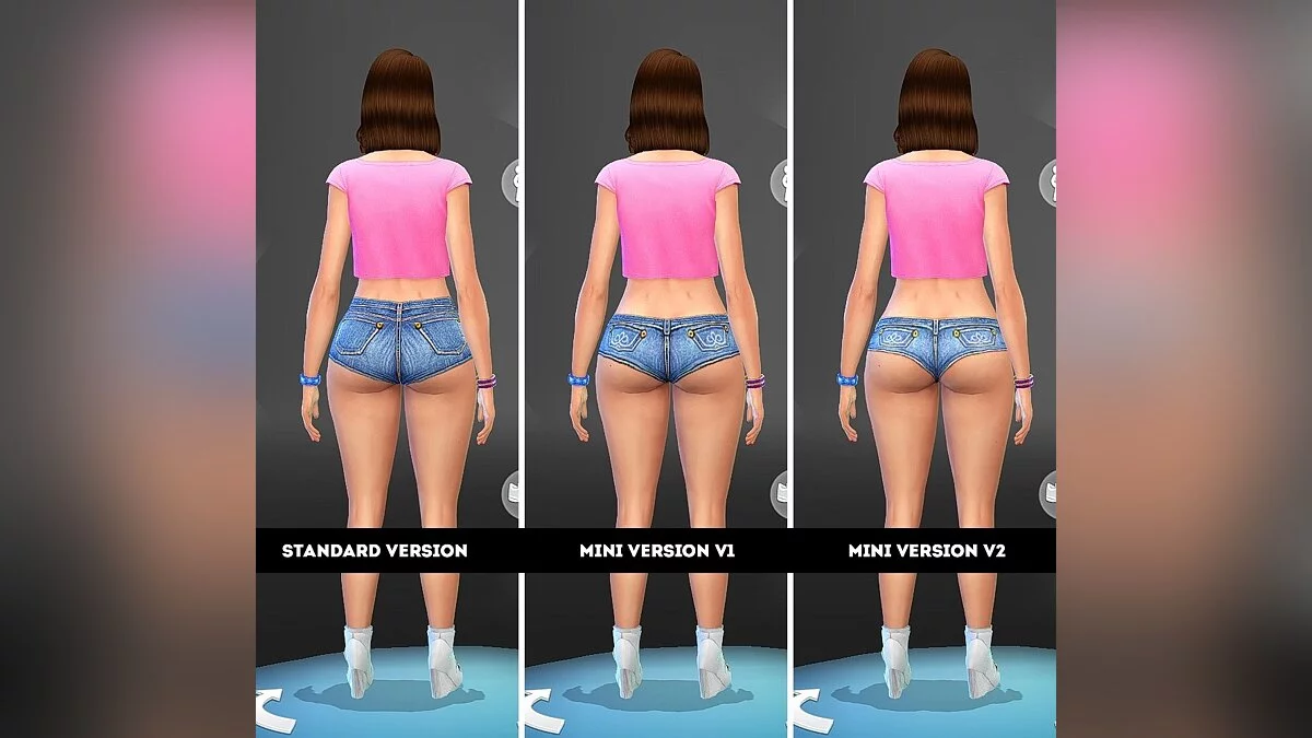 The Sims 4 — Дуже короткі джинсові шорти