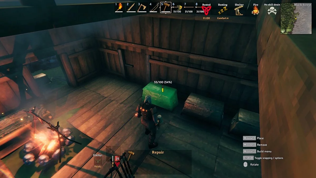 Valheim — Відображення стану будівлі